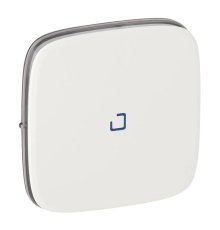 Лицевая панель Legrand Valena Allure выключателя одноклавишного с подсветкой белая 755085