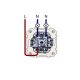 Выключатель двухклавишный с подсветкой Liregus Epsilon 28-056
