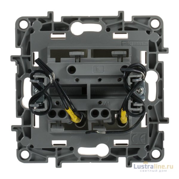 Выключатель двухклавишный Legrand Etika с подсветкой 10A 250V слоновая кость 672304