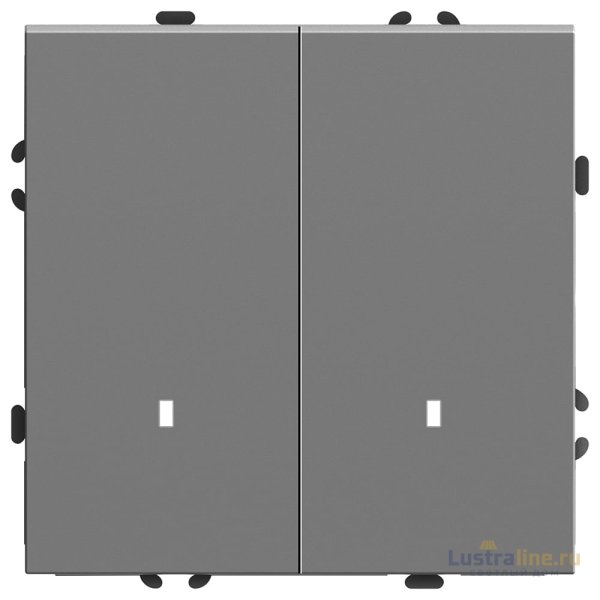 Выключатель 2-клавишный c индикатором Stekker Эмили RSW10-5102-10 49942