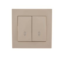 Выключатель проходной двойной Lezard Rain 703-0303-106