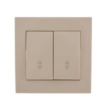 Выключатель проходной двойной Lezard Rain 703-0303-106