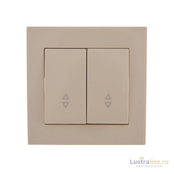 Выключатель проходной двойной Lezard Rain 703-0303-106