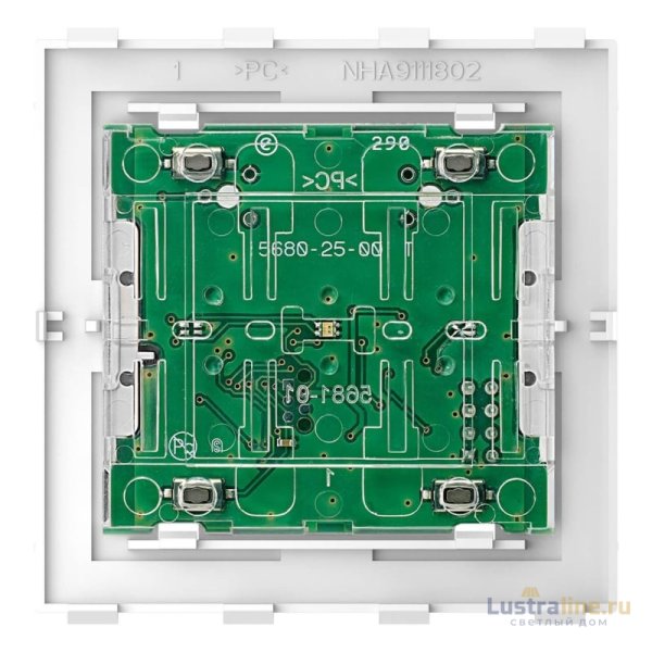 Кнопочный модуль Schneider Electric Merten D-Life PlusLink Wiser BLE двухклавишный MTN5123-6000