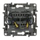 Переключатель двухклавишный Legrand Etika с подсветкой 10A 250V слоновая кость 672316