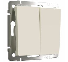 Выключатель двухклавишный проходной Werkel 4690389184697 W1122062