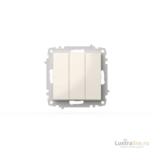 Выключатель трехклавишный ELBI Zena Vega 609-010200-254