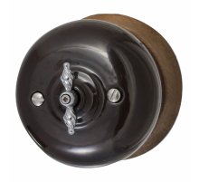 Выключатель двухклавишный Bironi Фаберже B2-202-020/18