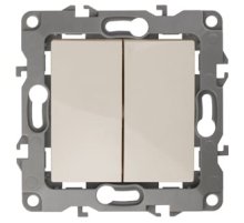 Выключатель двойной Эра 12-1004-02 Б0014652