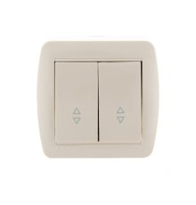 Выключатель проходной двойной Lezard Demet 711-0300-106