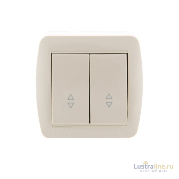 Выключатель проходной двойной Lezard Demet 711-0300-106