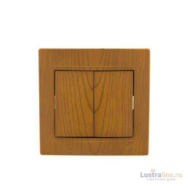 Выключатель двойной Lezard Mira 701-0701-101