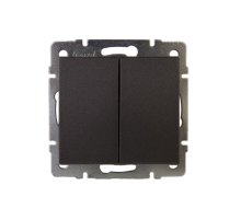 Выключатель двойной Lezard Rain 703-4188-101