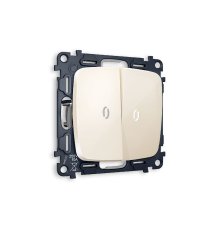 Комплект механизма 2-кл выключателя с подсветкой Ambrella Volt Omega MO304015