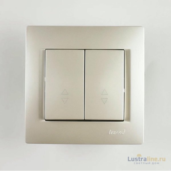 Выключатель проходной двойной Lezard Karina 707-3088-106