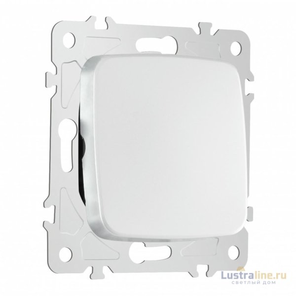Выключатель одноклавишный проходной Arte Milano 205.32-1.silver