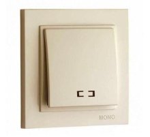 Выключатель одноклавишный с подсветкой Mono Electric Despina 10А 250В крем 102-170025-101 Выключатель одноклавишный с подсветкой Mono Electric Despina 10А 250В крем 102-170025-101