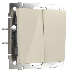 Перекрестный переключатель двухклавишный Werkel 4690389182150 W1123003 a058434