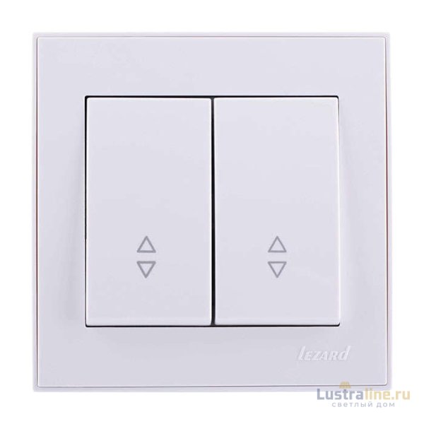 Выключатель проходной двойной Lezard Rain 703-0202-106