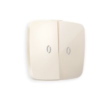 Лицевая панель для выключателя двухклавишного с подсветкой Ambrella Volt Omega OP3040