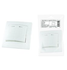 Выключатель двухклавишный с подсветкой Таймыр TDM Electric SQ1814-0505