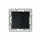 Механизм выключателя двухклавишный непроходной Arlight SWT-MK02-PL-BK (250V, 16A) 043725