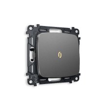 Комплект механизма 1-кл выключателя с подсветкой Ambrella Volt Omega MO652010