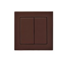 Выключатель двухклавишный Liregus Epsilon 28-133