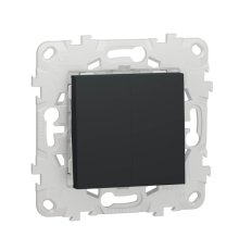 Переключатель двухклавишный Schneider Electric Unica New NU521354