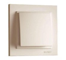 Выключатель одноклавишный Mono Electric Despina 10А 250В крем 102-170025-100