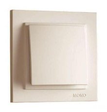 Выключатель одноклавишный Mono Electric Despina 10А 250В крем 102-170025-100