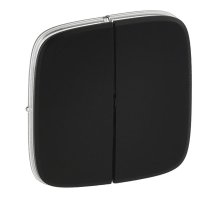Лицевая панель Legrand Valena Allure выключателя двухклавишного антрацит 755028