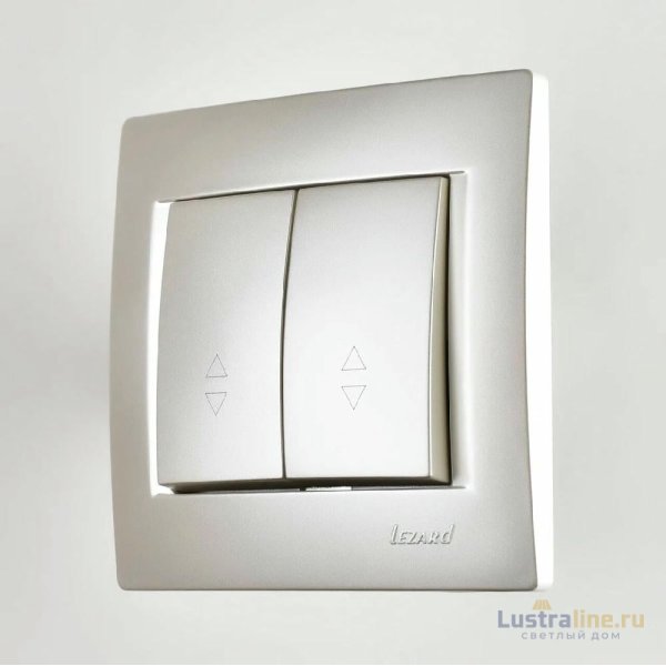 Выключатель проходной двойной Lezard Karina 707-3088-106