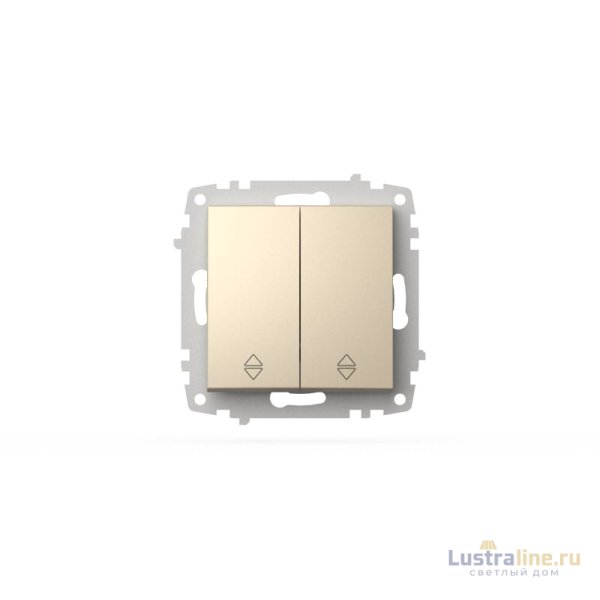Переключатель двухклавишный проходной ELBI Zena Vega 609-012500-211 Переключатель двухклавишный проходной ELBI Zena Vega 609-012500-211