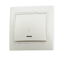 Выключатель проходной с подсветкой Lezard Mira 701-0303-114