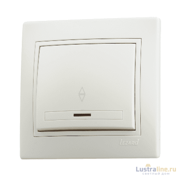 Выключатель проходной с подсветкой Lezard Mira 701-0303-114