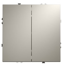 Выключатель с самовозвратом двухклавишный Voltum S70 VLS020603