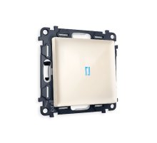 Комплект механизма 1-кл выключателя с подсветкой Ambrella Volt Alfa MA302020