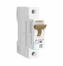 Автоматический выключатель 1P 16 A C 4,5 kА Werkel W901P164 4690389192555 a062455