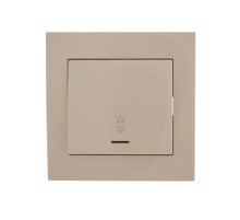 Выключатель проходной с подсветкой Lezard Rain 703-0303-114