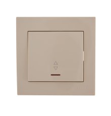 Выключатель проходной с подсветкой Lezard Rain 703-0303-114