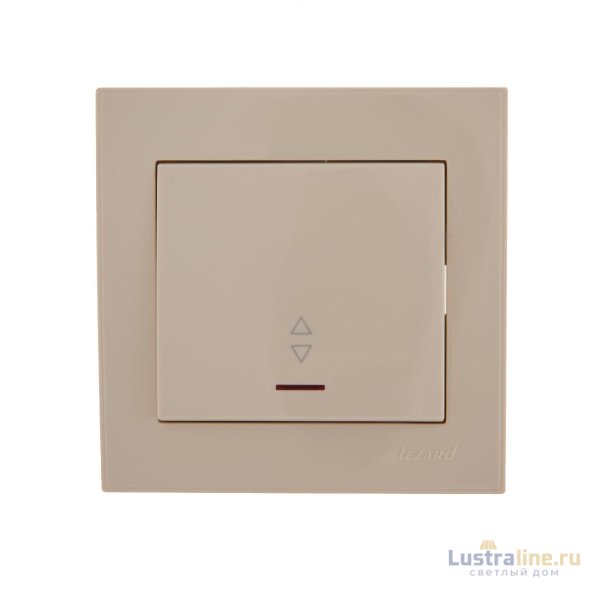 Выключатель проходной с подсветкой Lezard Rain 703-0303-114