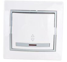 Выключатель проходной с подсветкой Lezard Mira 701-0215-114