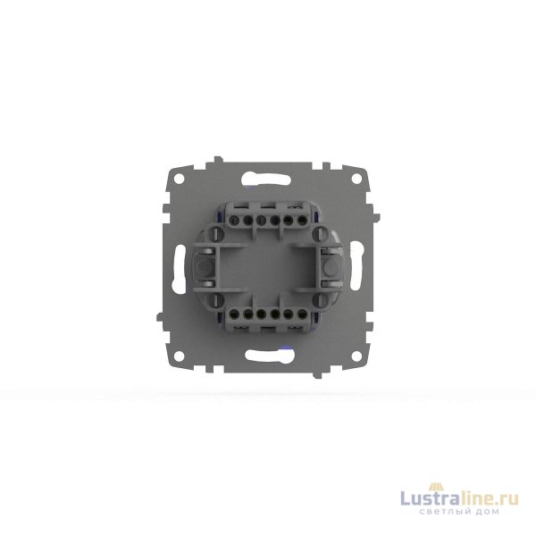 Выключатель двухклавишный с подсветкой ELBI Zena Vega 609-010300-203