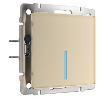Сенсорный выключатель одноклавишный с функцией Wi-Fi Werkel шампань W4510611 4690389171284