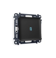 Комплект механизма 1-кл проходного выключателя с подсветкой Ambrella Volt Alfa MA802040