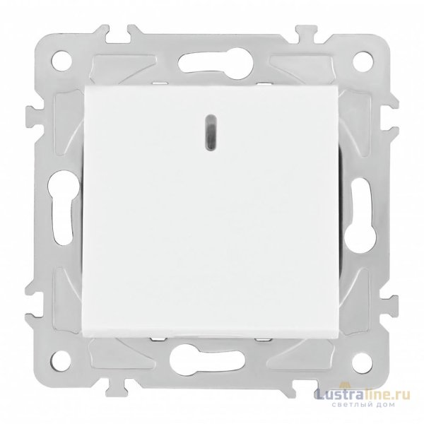 Выключатель одноклавишный проходной Arte Milano 203.33-1.white