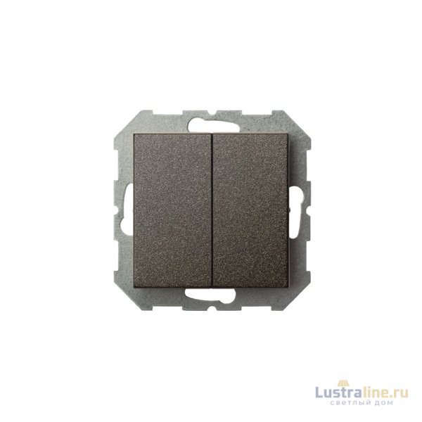 Выключатель двухклавишный Liregus Epsilon 28-103
