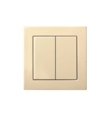 Выключатель двухклавишный Liregus Epsilon 28-053