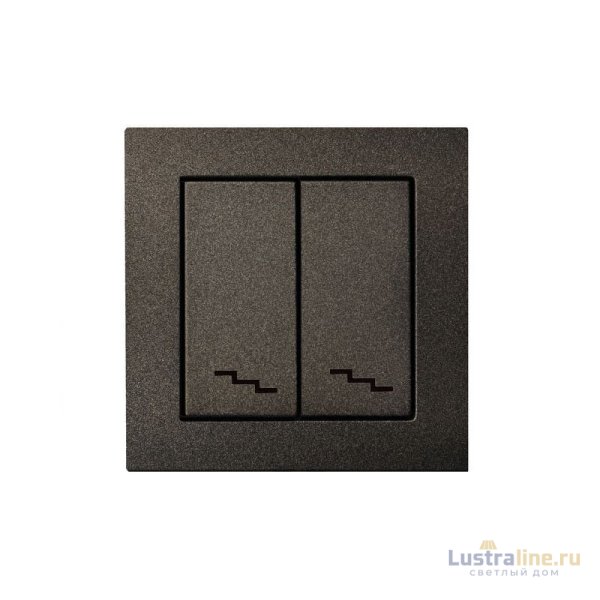 Переключатель двухклавишный Liregus Epsilon 28-109